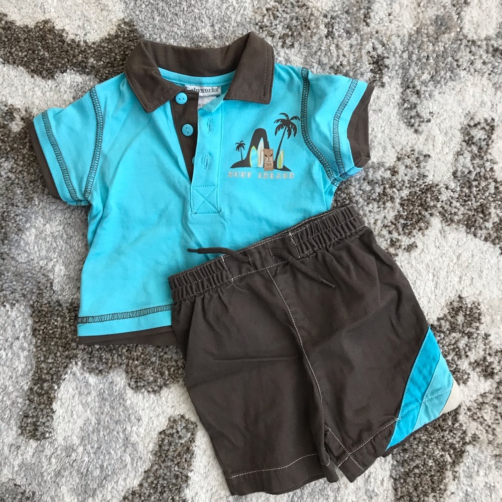 4 piece 3-6 months boy summer set